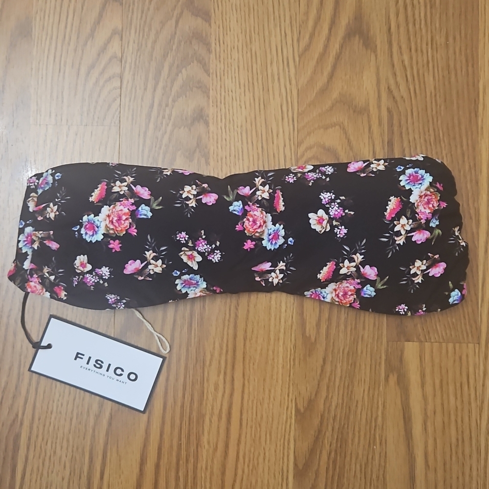 NWT Fisico Italy Bandeau Floral Bikini Swim Top/ M